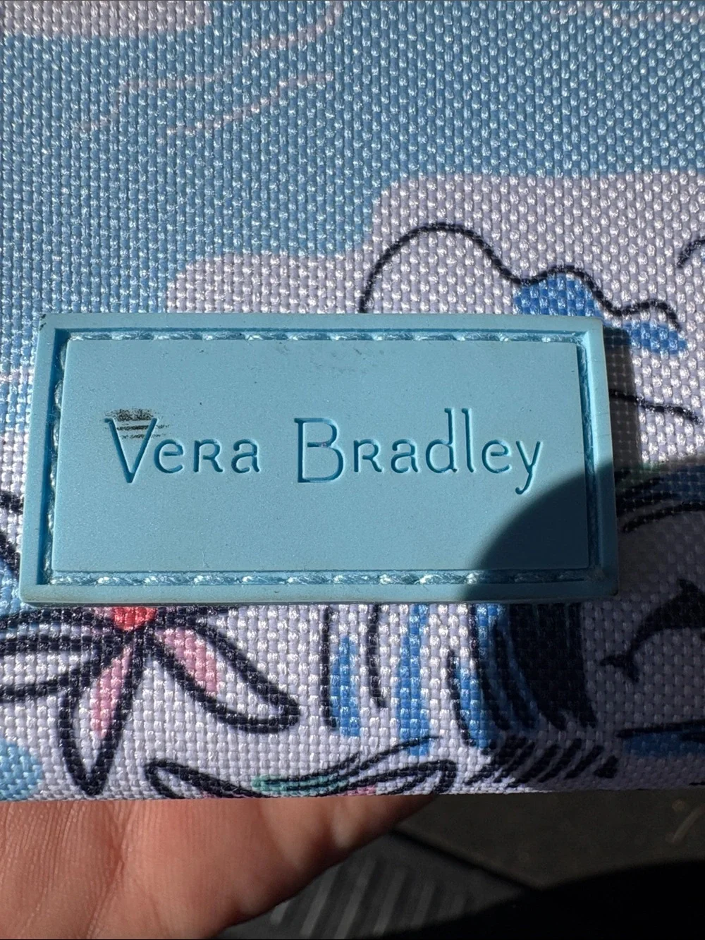 Vera Bradley Sky Blue Floral Zip Wallet - Picture 6 of 6